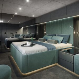 Sunreef Shades of Grey for charter for charter master cabin