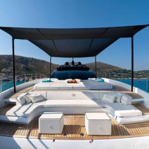 Présentation d'un Riva Corsaro et son bain de soleil