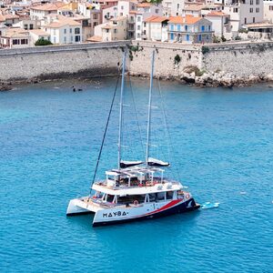 Maxi catamaran MAYBA for charter